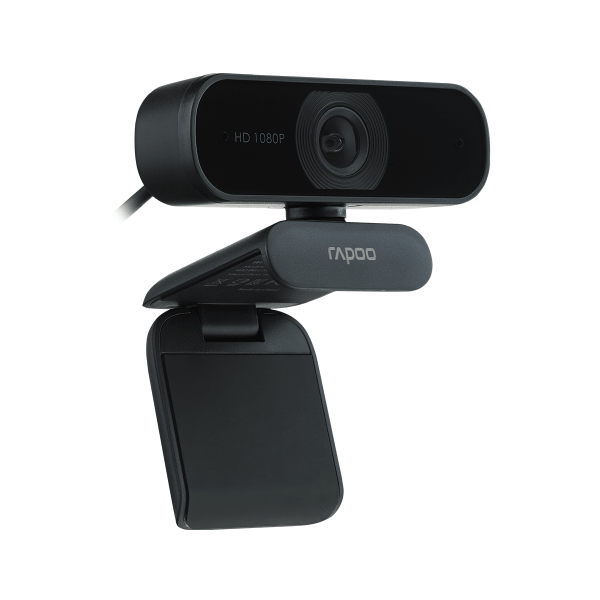 Веб-Камера, Rapoo, C260, USB 2.0, 1080x720, 2.0Mpx, Микрофон, Крепление: зажим,Чёрный