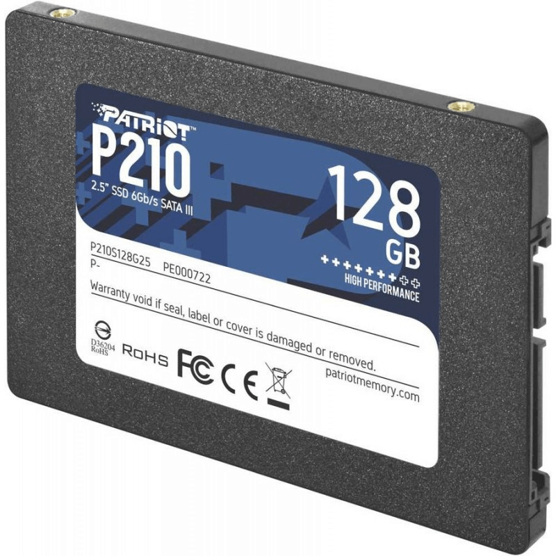 Твердотельный накопитель SSD 128 Gb SATA 6Gb/s Patriot P210 P210S128G25 2.5" 3D TLC