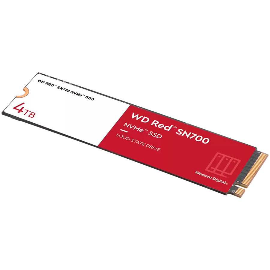 SSD NAS WD Red SN700 4TB M.2 2280-D5-M PCIe Gen3 x4 NVMe, Read/Write: 3400/3100 MBps, IOPS 550K/520K, TBW: 5100