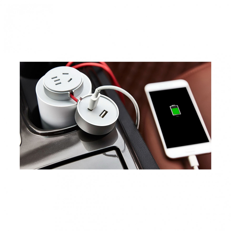 Автомобильное зарядное устройство Xiaomi Mi Car Inverter Белый