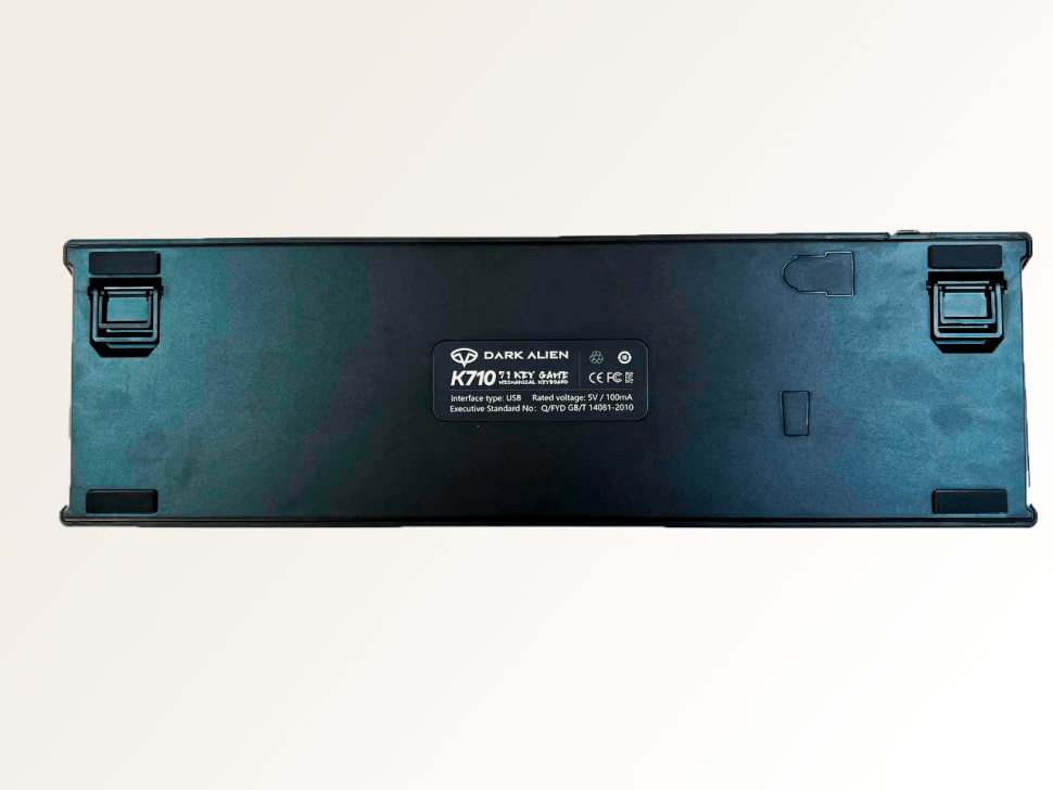 Механическая клавиатура DARK ALIEN K710 RGB, 71-keys, RU+ENG, бело-черный