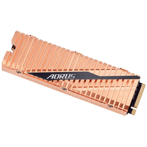 Твердотельный накопитель Gigabyte AORUS GP-ASM2NE6100TTTD, 1000Gb, Read up to 5000Mb/Write up to 4400Mb PCIe GEN4
