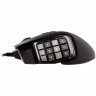 Corsair SCIMITAR RGB ELITE, MOBA/MMO Gaming Mouse, Black, Backlit RGB LED, 18000 DPI, Optical (EU version), EAN:0840006616214