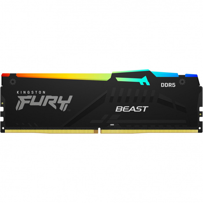ОЗУ DDR5 Kingston FURY Beast RGB 8Gb, 5600MHz, CL36, 1,25v, KF556C36BBEA-8