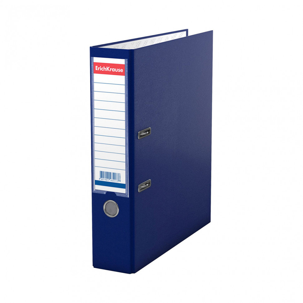 Папка–регистратор с арочным механизмом ErichKrause®, Granite, А4, 70 мм, синий