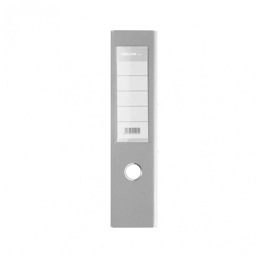Папка-регистратор Deluxe с арочным механизмом, Office 3-WT17 (3" WHITE), А4, 70 мм, белый