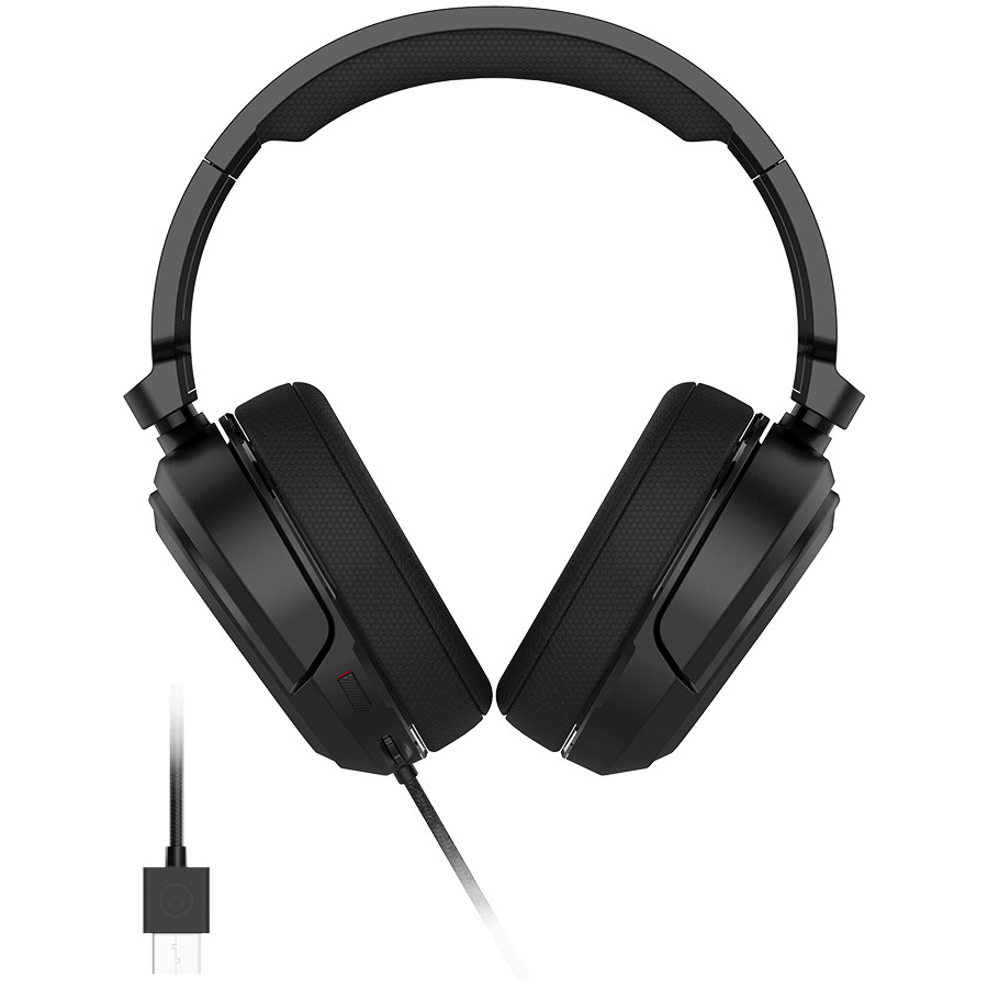 LORGAR Kaya 360, USB Gaming headset with microphone, CM108B, Plug&Play, USB-A connection cable 2m, fabric ear pads, size: 192*184.7*88mm, 0.314kg, black