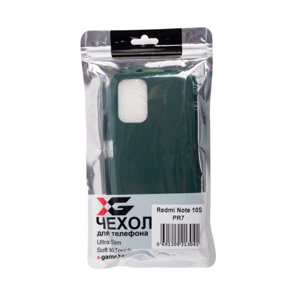 Чехол для телефона X-Game XG-PR7 для Redmi Note 10S TPU Зелёный