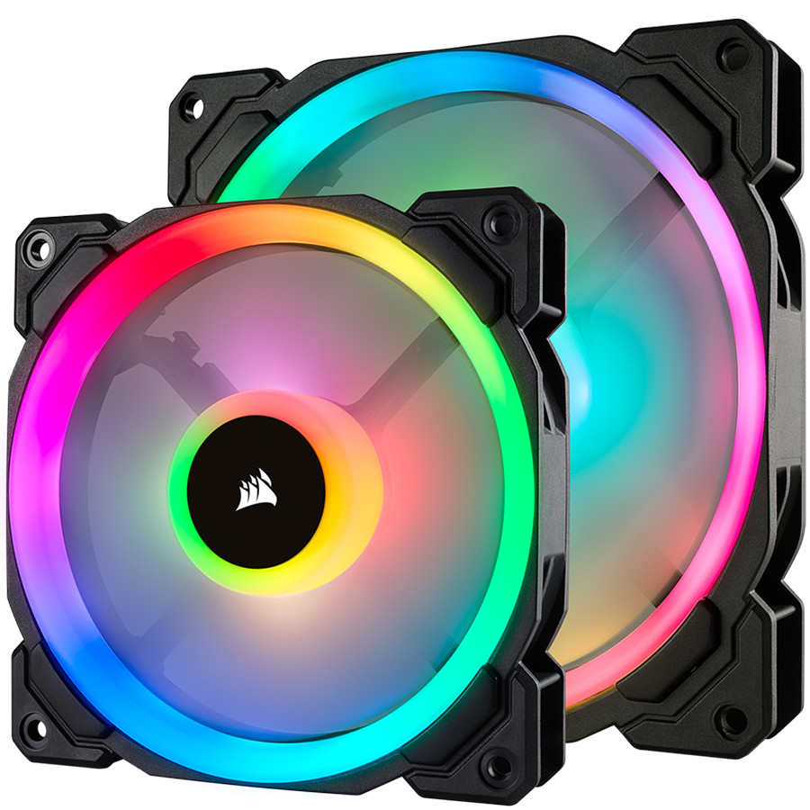 Corsair LL Series, LL140 RGB, 140mm Dual Light Loop RGB LED PWM Fan, Single Pack, EAN:0843591032445