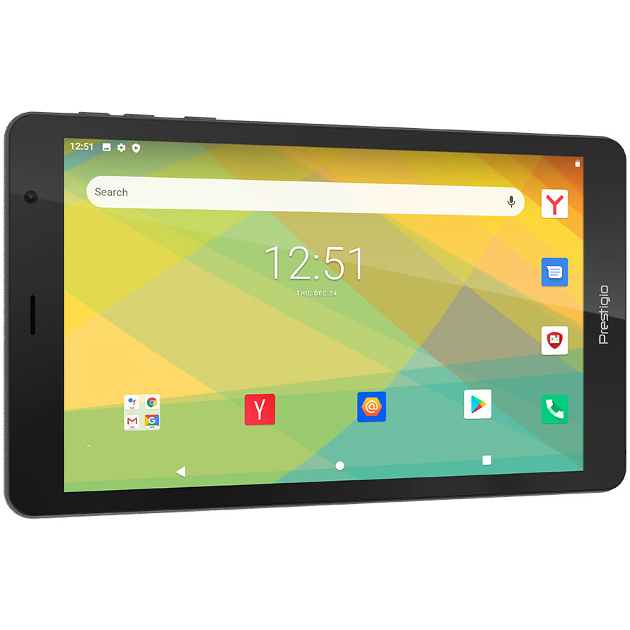 Prestigio Node A8, 8" (800*1280) IPS, Android 10 (Go edition), up to 1.3GHz Quad Core Spreadtrum SC7731e CPU, 1GB + 32GB, BT 4.2 Low energy, WiFi 802.11 b/g/n, 0.3MP front cam + 2.0MP rear cam, Micro USB, microSD card slot, Single SIM, have call function,