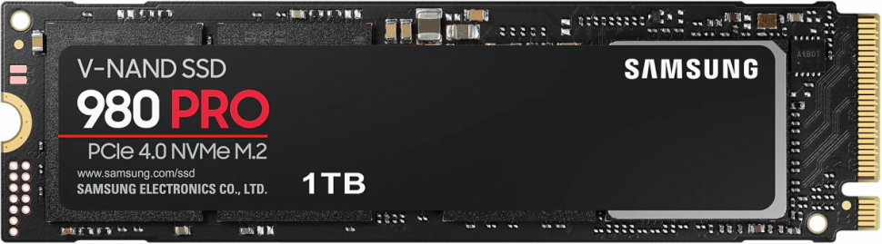 Твердотельный накопитель 1000GB SSD Samsung 980 PRO NVMe M.2 2280 R7000Mb/s W5000MB/s MZ-V8P1T0BW