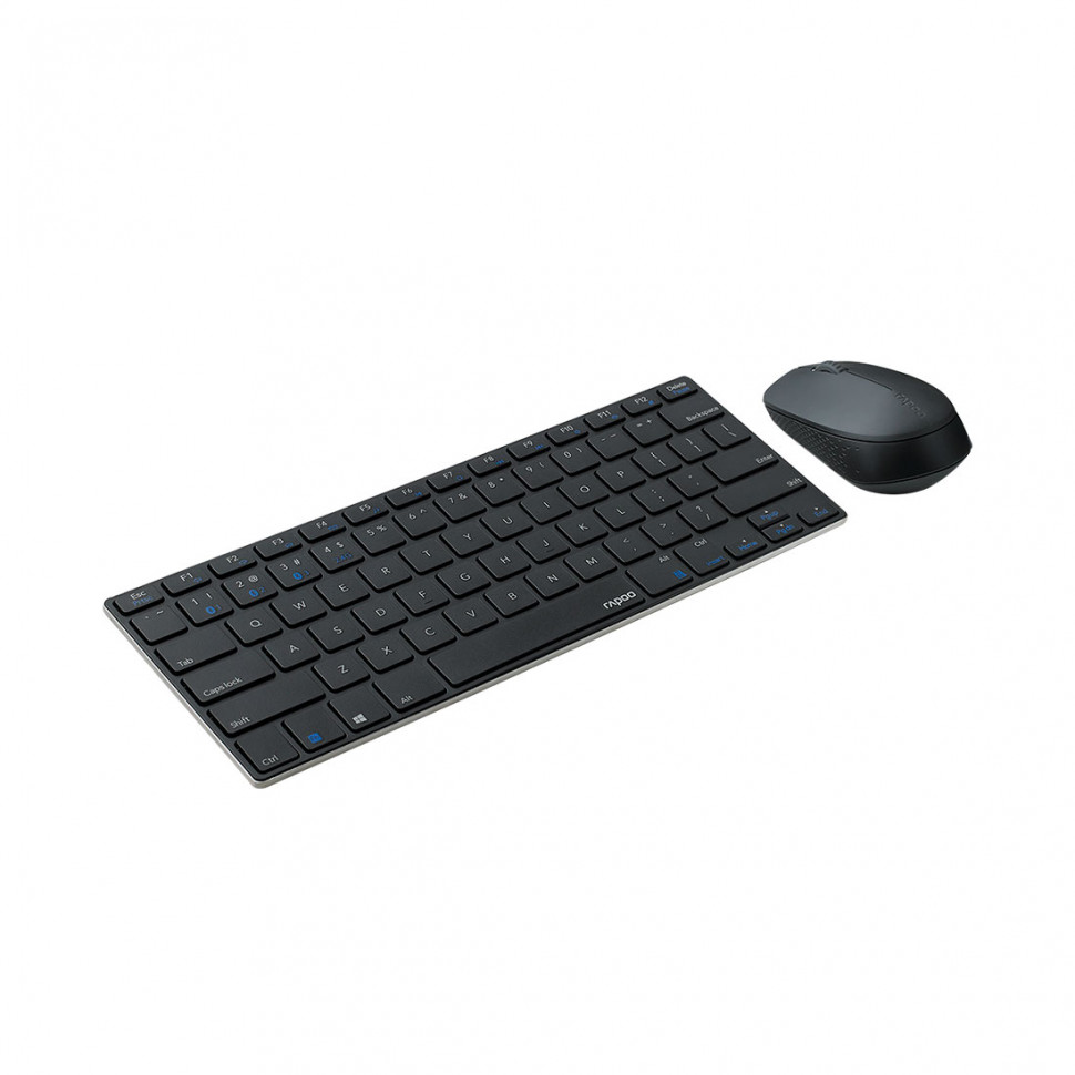 Комплект Клавиатура + Мышь, Rapoo, 9000M, Беспроводная 2.4G, 1000DPI