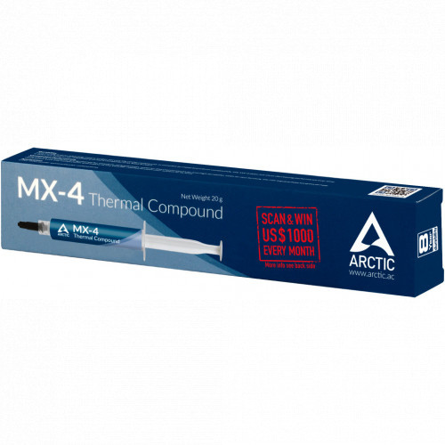 Термопаста Arctic Cooling MX-4, 20г ,heatsink compound, шприц