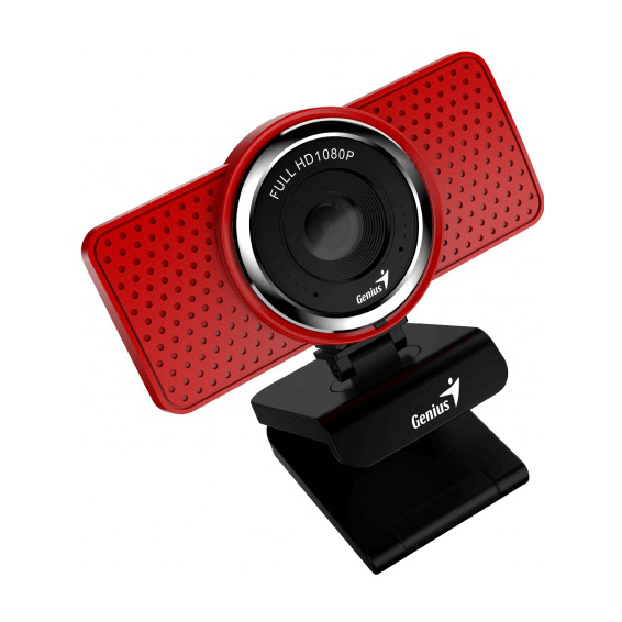 Камера Genius ECam 8000 Genius, Full HD 1080p,  30 кадров, 360°, MIC, красный 32200001407