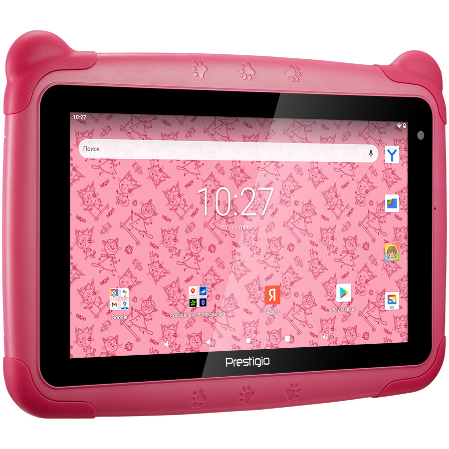 Prestigio Smartkids, PMT3997_WI_D_PKC, wifi, 7" 1024*600 IPS display, up to 1.2GHz quad core processor, android 10(go edition), 1GB RAM+16GB ROM, 0.3MP front+2MP rear camera, 2500mAh battery