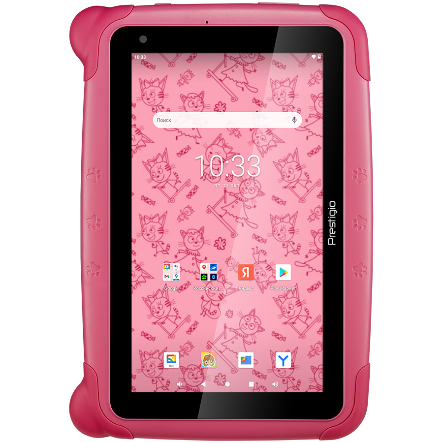Prestigio Smartkids, PMT3997_WI_D_PKC, wifi, 7" 1024*600 IPS display, up to 1.2GHz quad core processor, android 10(go edition), 1GB RAM+16GB ROM, 0.3MP front+2MP rear camera, 2500mAh battery