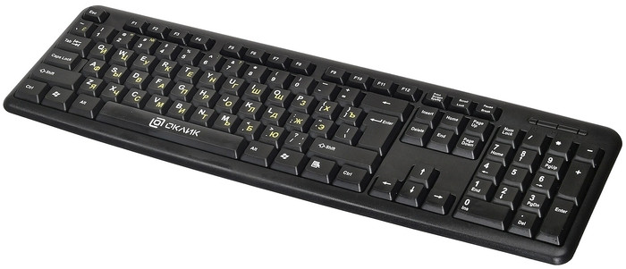 Клавиатура OKLICK 130M Black USB