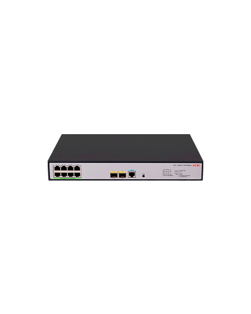 Коммутатор H3C S1850V2-10P-HPWR-EI L2 Ethernet Switch with 8*10/100/1000BASE-T PoE+ Ports (AC 125W) and 2*1000BASE-X SFP Ports,(AC)