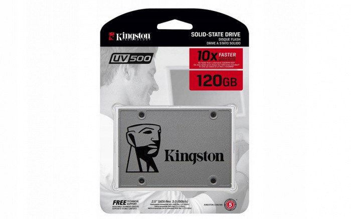 SSD-накопитель Kingston UV500 120GB, 2.5, SUV500/120G
