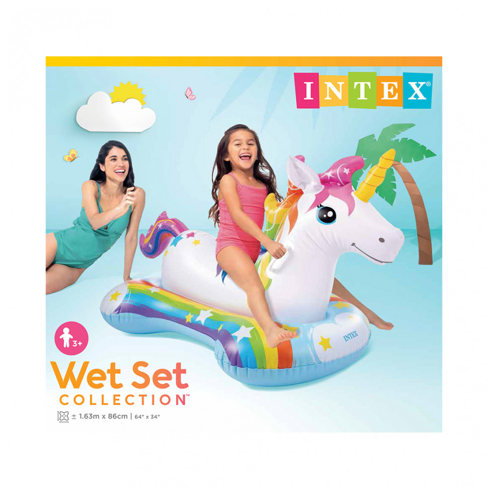 Надувная игрушка Intex 57552NP в форме единорога для плавания