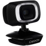 CANYON C3, 720P HD webcam with USB2.0. connector, 360° rotary view scope, 1.0Mega pixels, Resolution 1280*720, viewing angle 60°, cable length 2.0m, Black, 62.2x46.5x57.8mm, 0.074kg