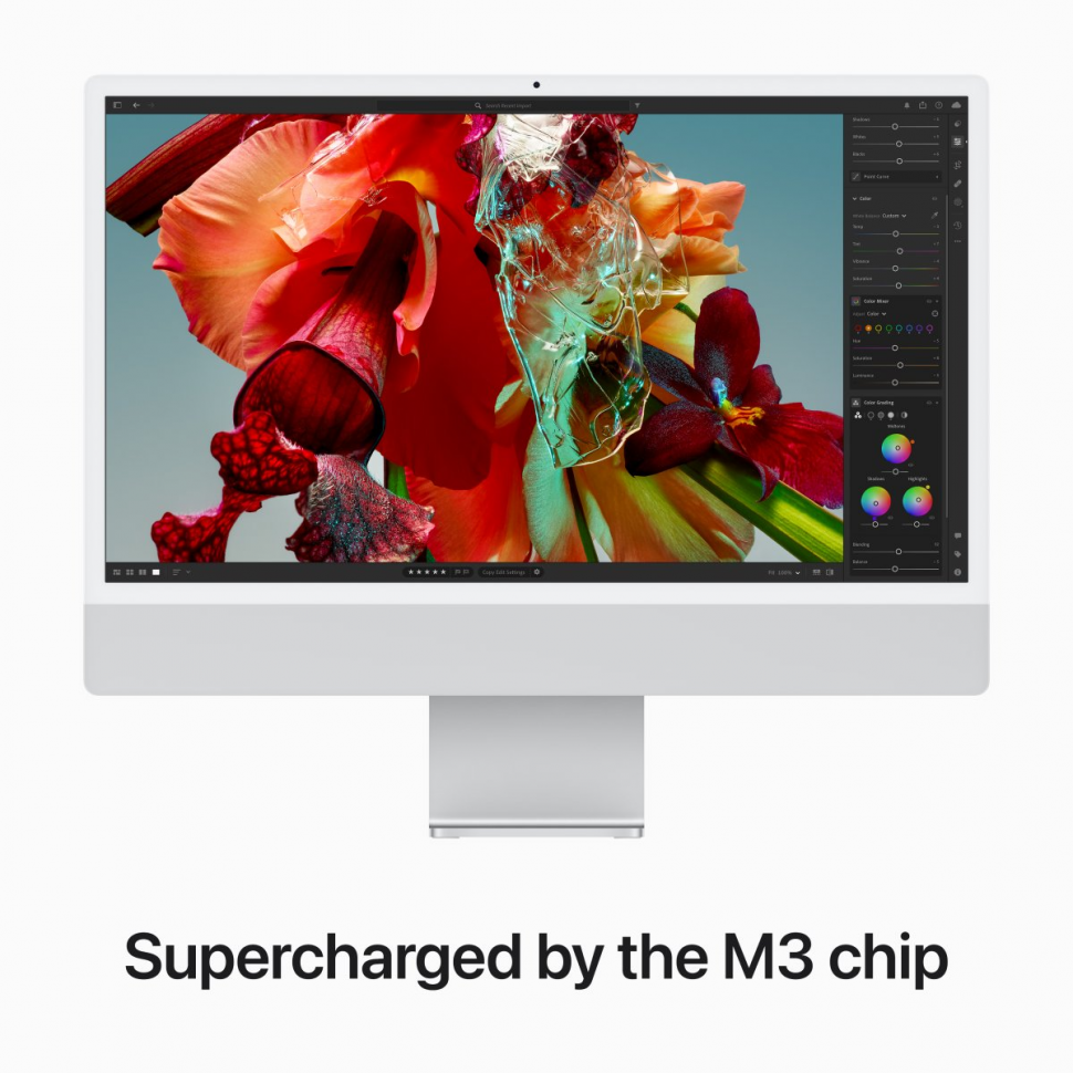 24-inch iMac with Retina 4.5K display: Apple M3 chip with 8‑core CPU and 10‑core GPU, 512GB SSD - Silver,Model A2873