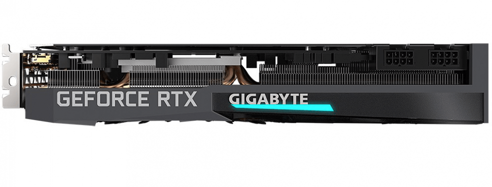 Видеокарта Gigabyte GV-N307TEAGLE OC-8GD, 8Gb GDDR6X 256Bit, 2xDP, 2xHDMI, EAGLE, BOX