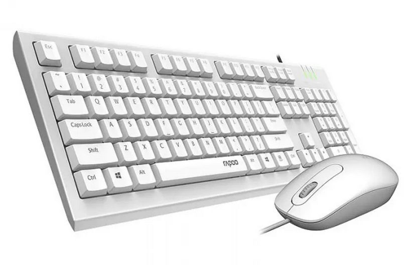 Комплект Клавиатура + Мышь Rapoo X120PRO White