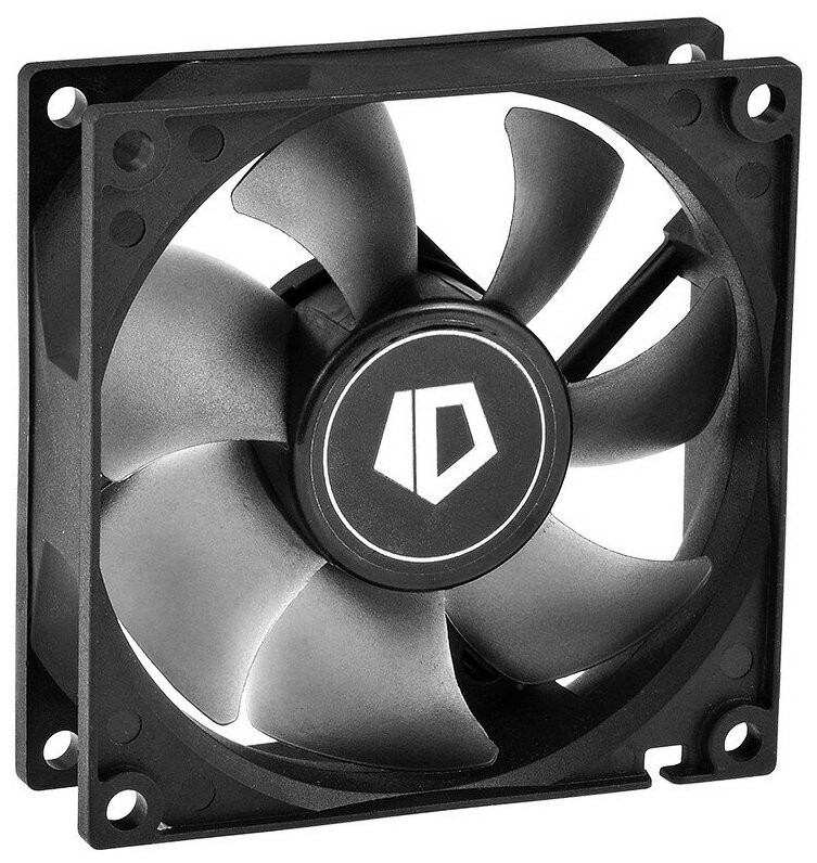 Вентилятор ID-Cooling NO-8025-SD 8cm, Черный, Fan for case, 2000rpm, 25,5CFM, 21 dBA, black, 3pin
