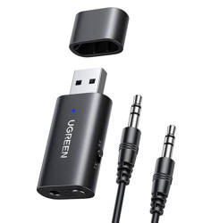 UGREEN CM523 USB 2.0 to 3.5mm Bluetooth Transmitter/Receiver Adapter with Audio Cable 60300