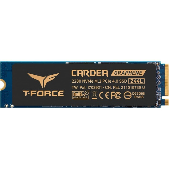 Твердотельный накопитель SSD T-FORCE M.2-2280 PCI-E Gen4x4 Z44L 500GB RETAIL W/HEAT SINK/STICKER TM8FPL500G0C127