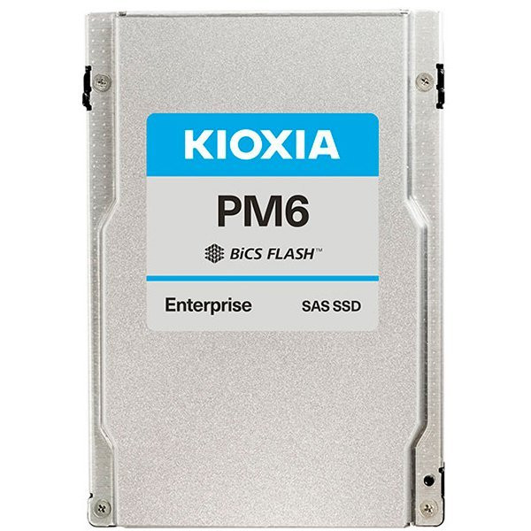 SSD Enterprise KIOXIA PM6-R 960GB SAS 24Gbps Dual port, BiCS Flash TLC, 2.5", Read/Write: 4150/1450 MBps, IOPS 595K/75K, DWPD 1
