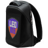 Prestigio LEDme backpack, animated backpack with LED display, Polyester+TPU material, connection via bluetooth, Dimensions 42*31.5*15cm, LED screen 64*64 pixels, black color.