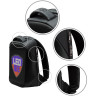 Prestigio LEDme backpack, animated backpack with LED display, Polyester+TPU material, connection via bluetooth, Dimensions 42*31.5*15cm, LED screen 64*64 pixels, black color.