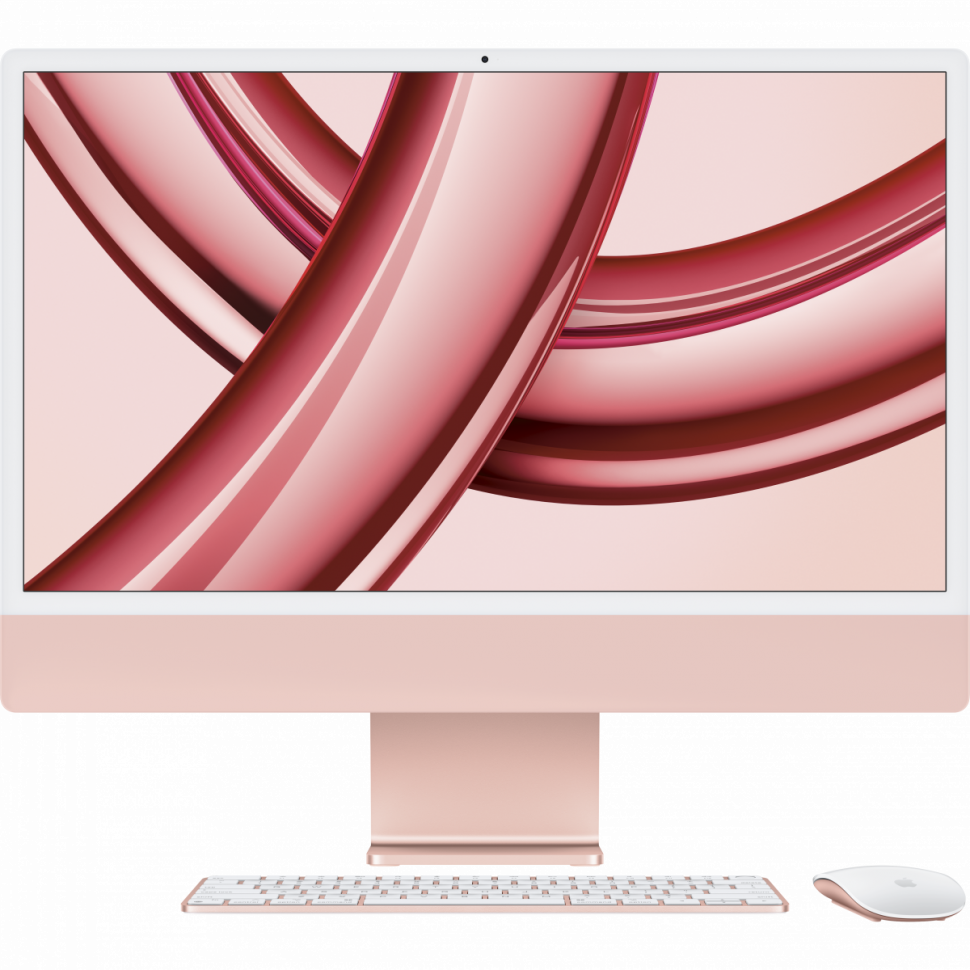 24-inch iMac with Retina 4.5K display: Apple M3 chip with 8‑core CPU and 10‑core GPU, 256GB SSD - Pink,Model A2873