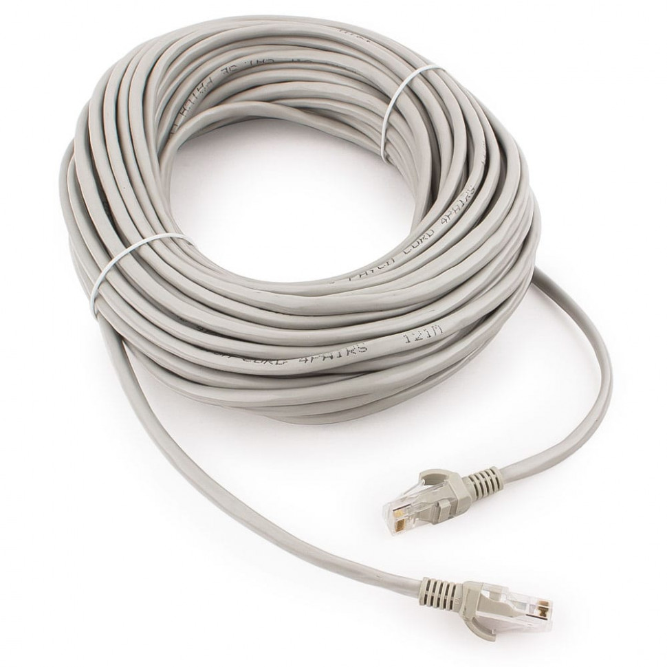 Патч-корд Cablexpert PP12-10M, серый ,Cable Patch cord UTP 5e-Cat 10 m