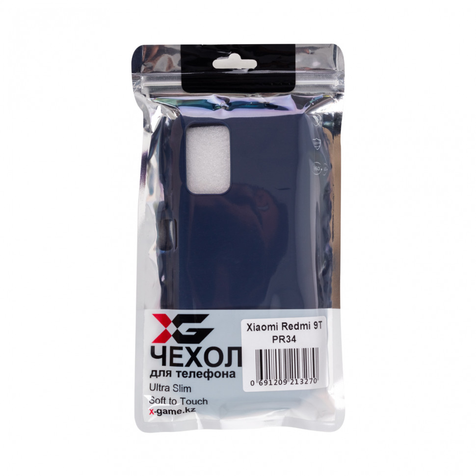 Чехол для телефона X-Game XG-PR34 для Redmi 9T TPU Тёмно-синий