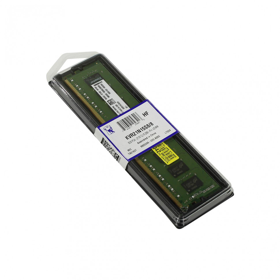 Модуль памяти Kingston KVR21N15S8/8 DDR4 8 GB DIMM <PC4-17066/2133MHz> CL15 8 chip