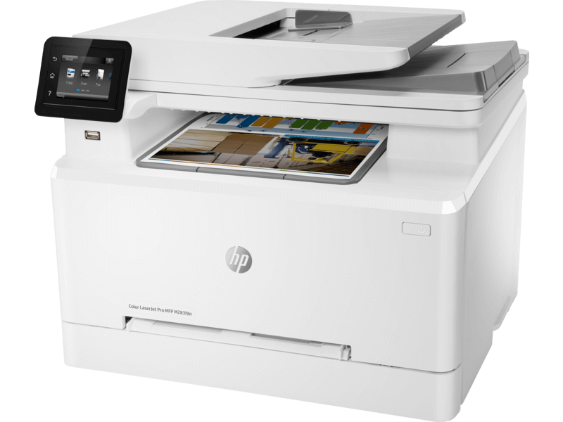 МФУ HP 7KW74A Color LaserJet Pro MFP M283fdn, A4, печать 600x600dpi, сканер 1200x1200dpi, копир 600x600dpi, факс 300x300