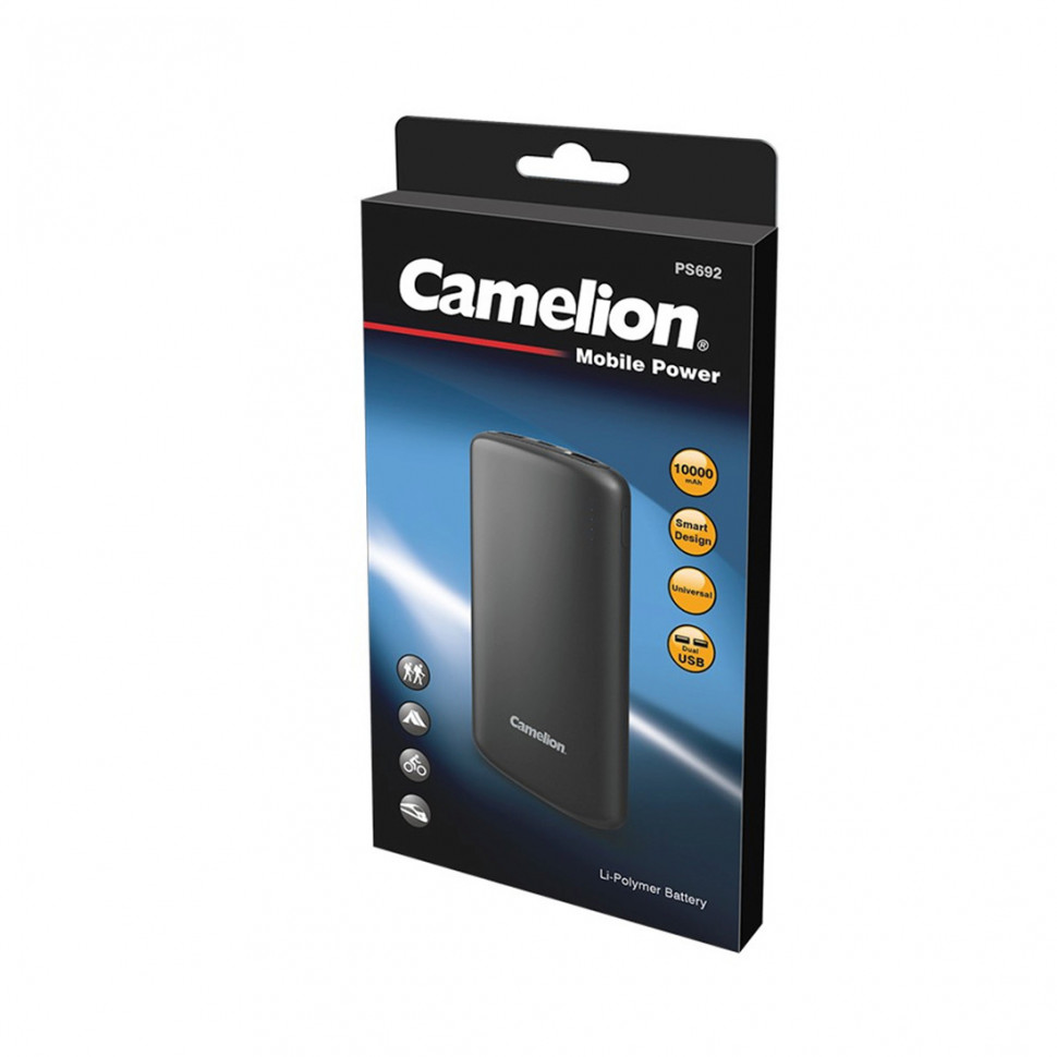 Портативный внешний аккумулятор Camelion Power Bank 10000mAh PS692