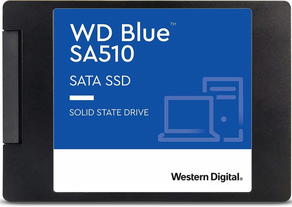 Твердотельный накопитель  250GB SSD WD BLUE SA510 2.5” SATA3 R555Mb/s, W440MB/s WDS250G3B0A