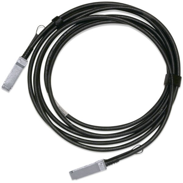 Mellanox Passive Copper cable, ETH 100GbE, 100Gb/s, QSFP28, 2m, Black, 30AWG, CA-N