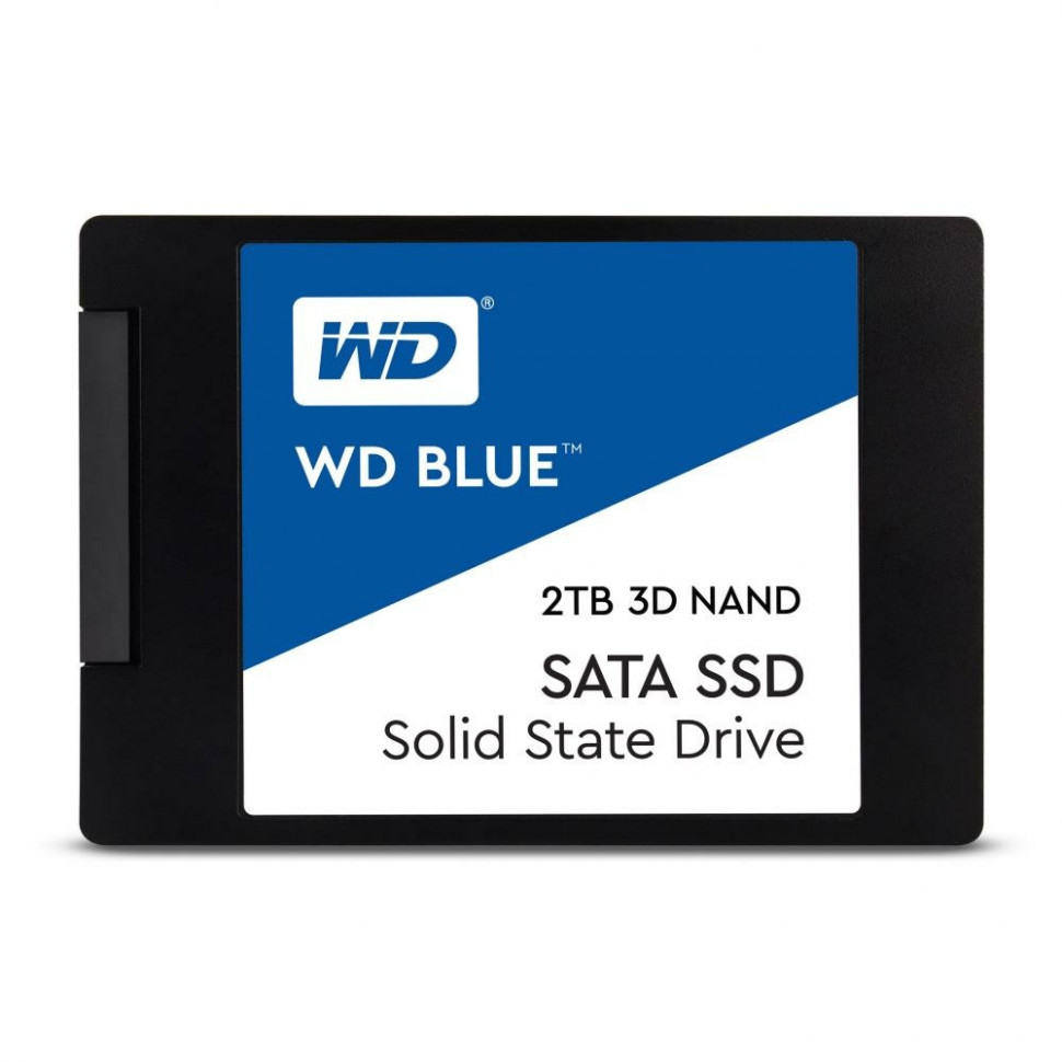 Твердотельный накопитель SSD 2 Tb SATA 6Gb/s WD Blue WDS200T2B0A  2.5" 3D TLC
