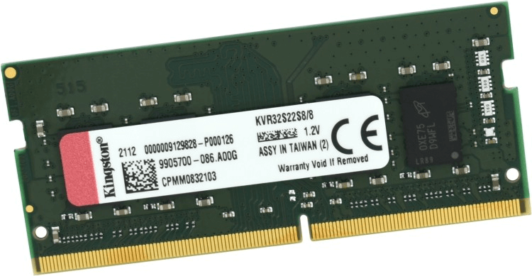 Модуль памяти Kingston KVR32S22S8/8  DDR4 SODIMM 8Gb 3200 MHz CL22