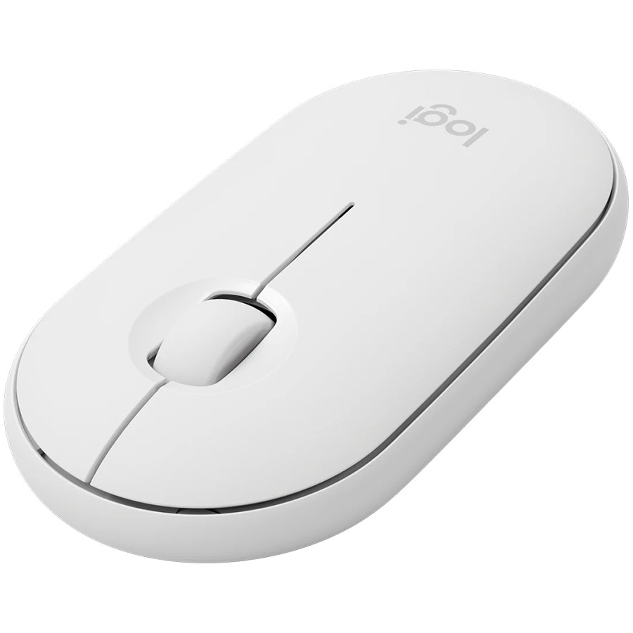LOGITECH M350S Pebble 2 Bluetooth Mouse - TONAL WHITE - DONGLELESS