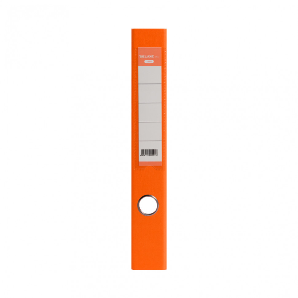 Папка-регистратор Deluxe с арочным механизмом, Office 2-OE6, А4, 50 мм, оранжевый