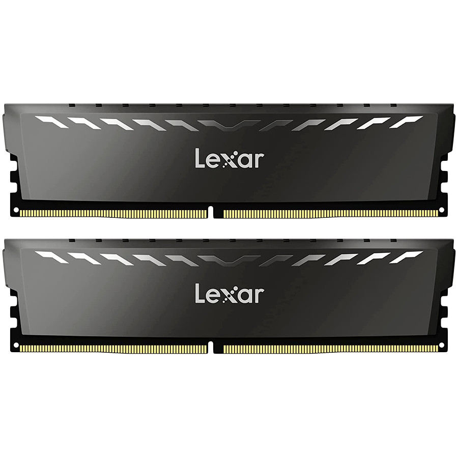 Lexar® 2x8GB THOR DDR4 3600 UDIMM XMP Memory with White heatsink. Dual pack, EAN: 843367129294