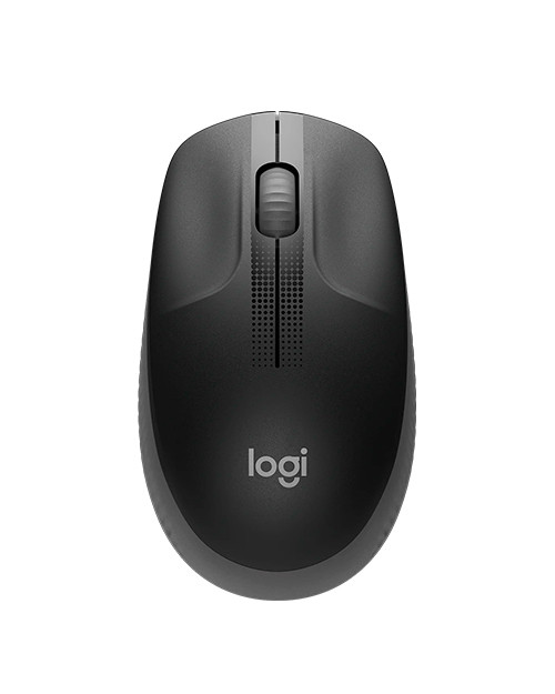 Мышь компьютерная  Mouse wireless LOGITECH M190, Black-grey