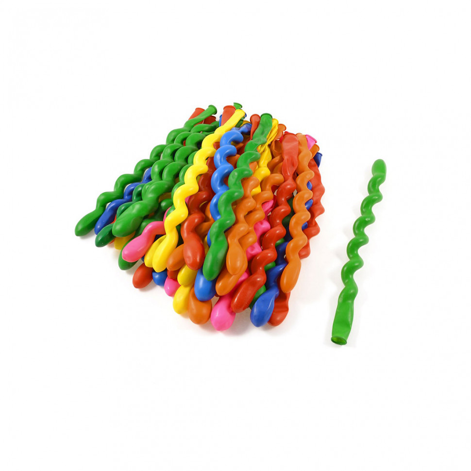 Воздушные шарики в форме спирали 1111-0363 (10 шт. в пакете)