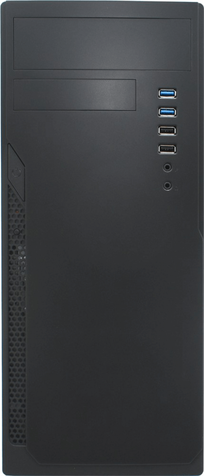Компьютерный корпус Foxline FL-301, 2xUSB2.0, 2xUSB3.0, black, ATX. w/o PSU